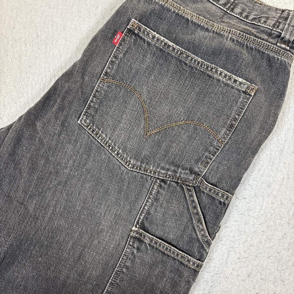 Levis Jeans Men's 38x38 Dark Wash Carpenter Relaxed Baggy VTG‎ Y2K